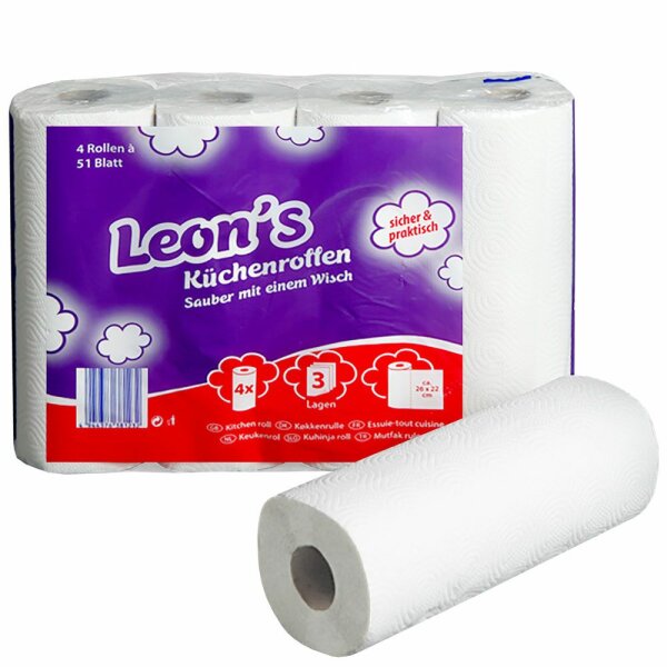 Leon´s Küchenrolle 4Rollen 3lagig